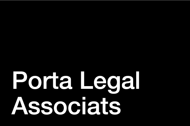 Logotipo de Porta Legal Associats, despacho de servicios jurídicos e inmobiliarios